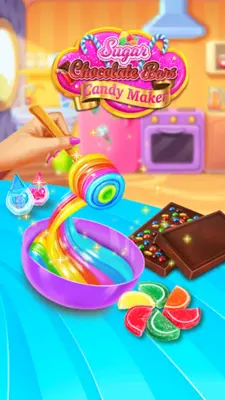 Sweet Rainbow Candy Cooking android App screenshot 3